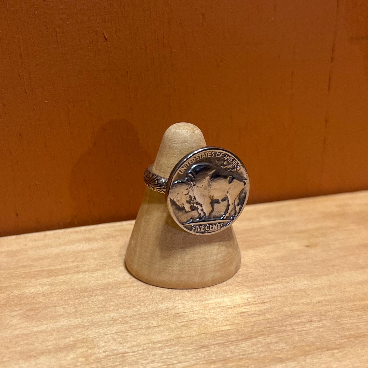 - Buffalo Nickel Ring 8.5 -