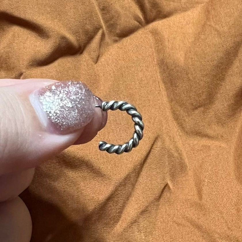 - Rope Huggie Hoops -
